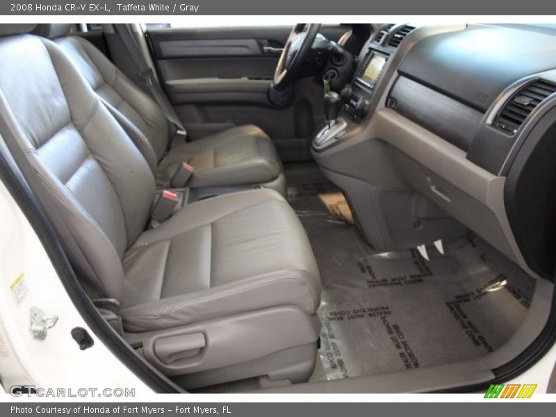 Taffeta White / Gray 2008 Honda CR-V EX-L
