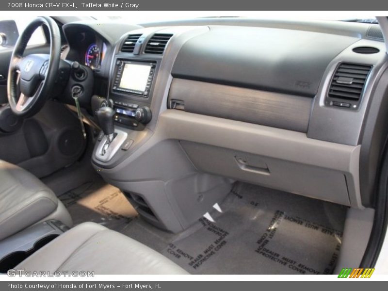 Taffeta White / Gray 2008 Honda CR-V EX-L