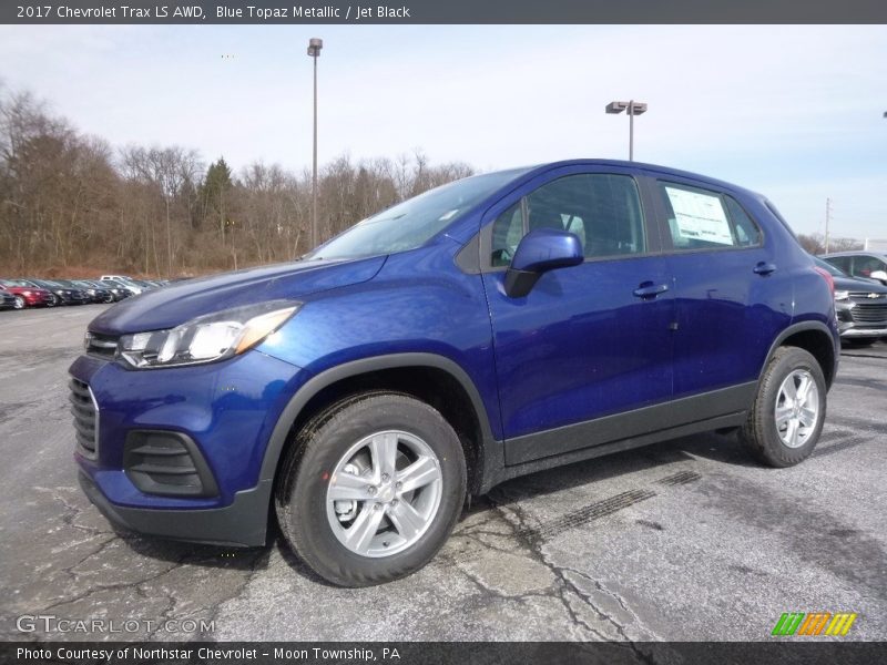 Blue Topaz Metallic / Jet Black 2017 Chevrolet Trax LS AWD