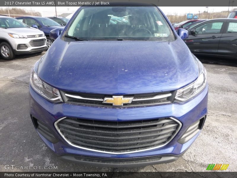 Blue Topaz Metallic / Jet Black 2017 Chevrolet Trax LS AWD