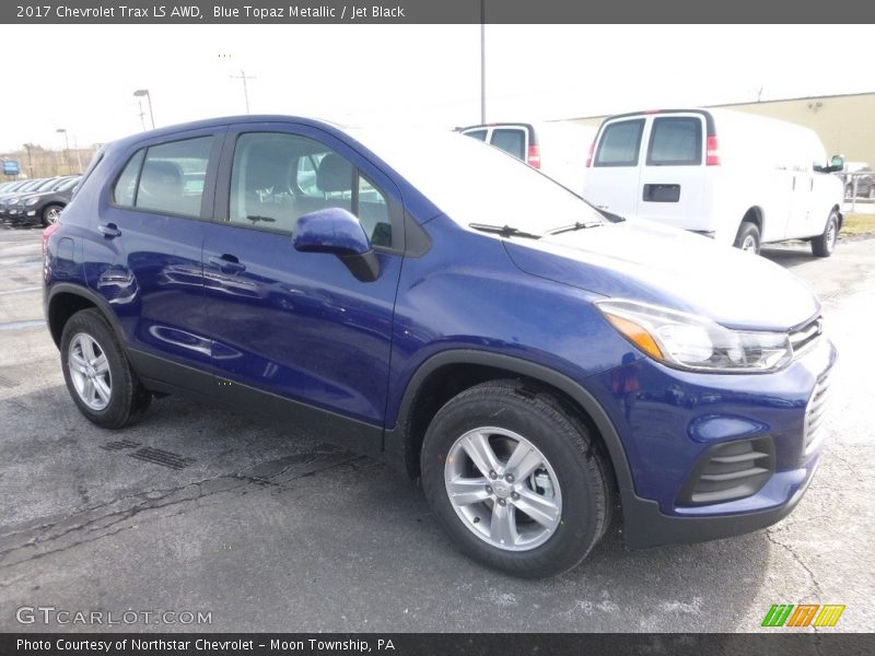 Blue Topaz Metallic / Jet Black 2017 Chevrolet Trax LS AWD