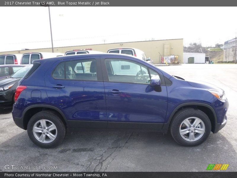 Blue Topaz Metallic / Jet Black 2017 Chevrolet Trax LS AWD