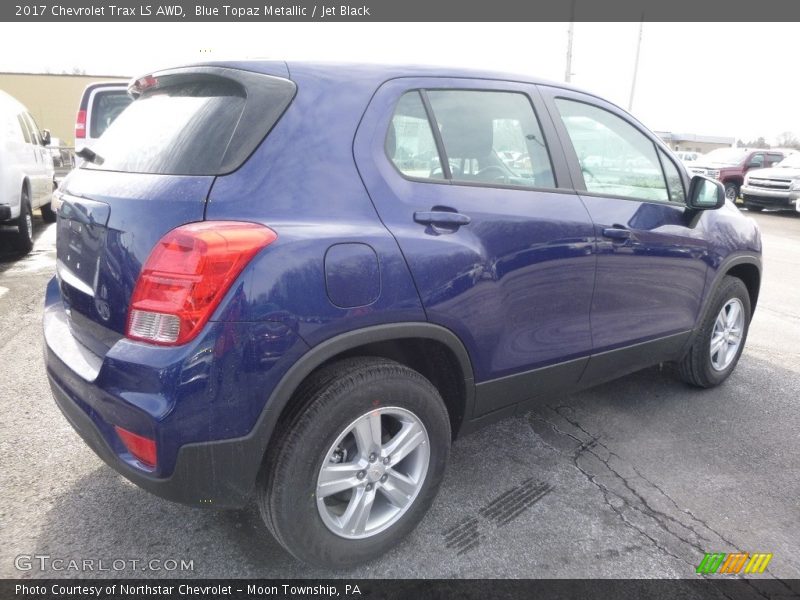 Blue Topaz Metallic / Jet Black 2017 Chevrolet Trax LS AWD