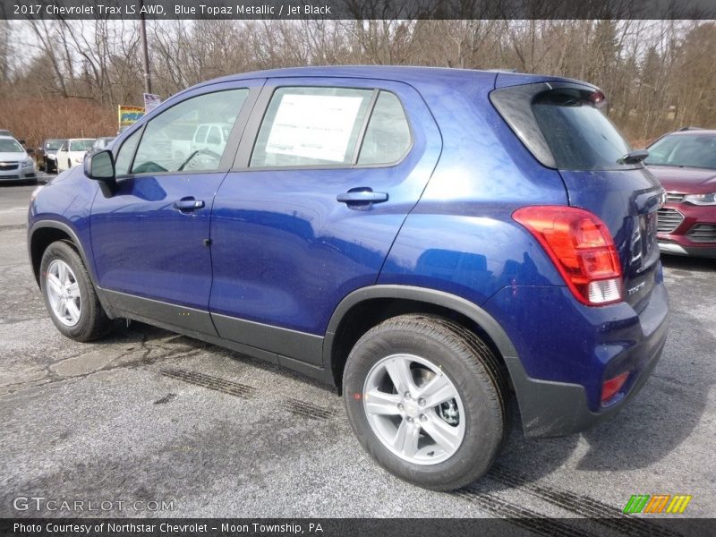 Blue Topaz Metallic / Jet Black 2017 Chevrolet Trax LS AWD