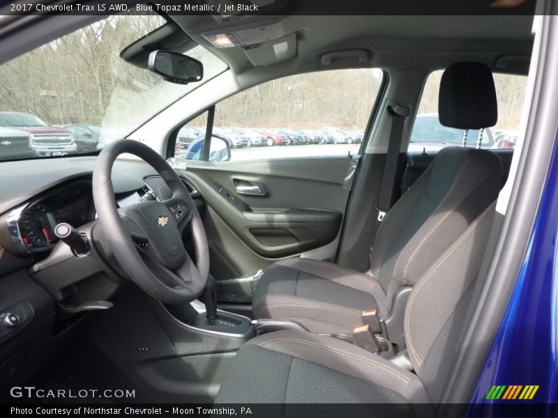 Blue Topaz Metallic / Jet Black 2017 Chevrolet Trax LS AWD
