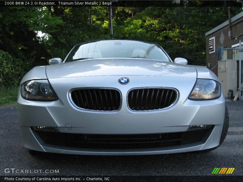 Titanium Silver Metallic / Beige 2006 BMW Z4 3.0i Roadster