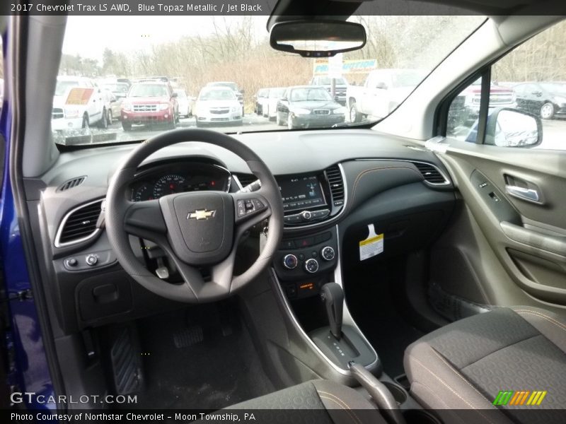 Blue Topaz Metallic / Jet Black 2017 Chevrolet Trax LS AWD