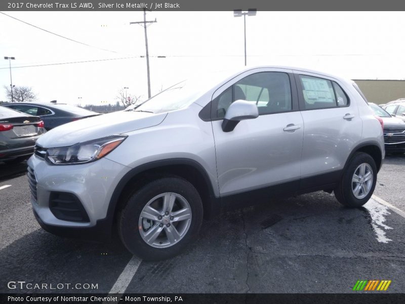 Silver Ice Metallic / Jet Black 2017 Chevrolet Trax LS AWD