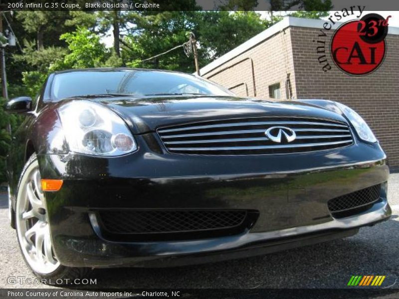 Black Obsidian / Graphite 2006 Infiniti G 35 Coupe