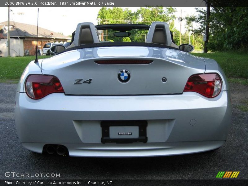 Titanium Silver Metallic / Beige 2006 BMW Z4 3.0i Roadster