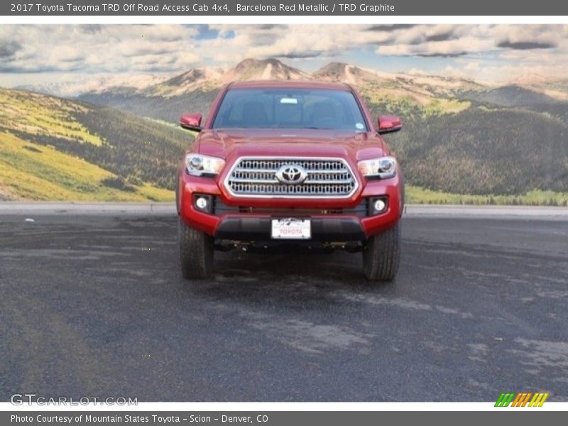 Barcelona Red Metallic / TRD Graphite 2017 Toyota Tacoma TRD Off Road Access Cab 4x4