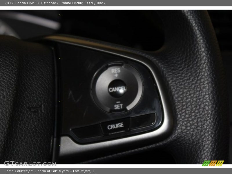 White Orchid Pearl / Black 2017 Honda Civic LX Hatchback