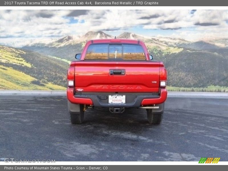 Barcelona Red Metallic / TRD Graphite 2017 Toyota Tacoma TRD Off Road Access Cab 4x4