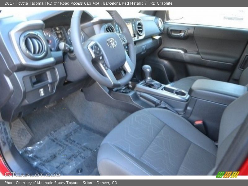 Barcelona Red Metallic / TRD Graphite 2017 Toyota Tacoma TRD Off Road Access Cab 4x4