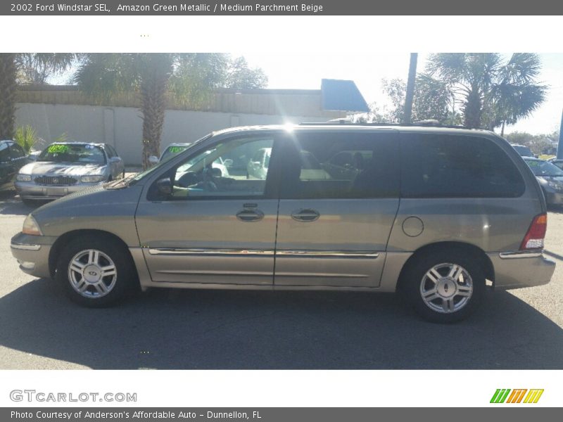 Amazon Green Metallic / Medium Parchment Beige 2002 Ford Windstar SEL