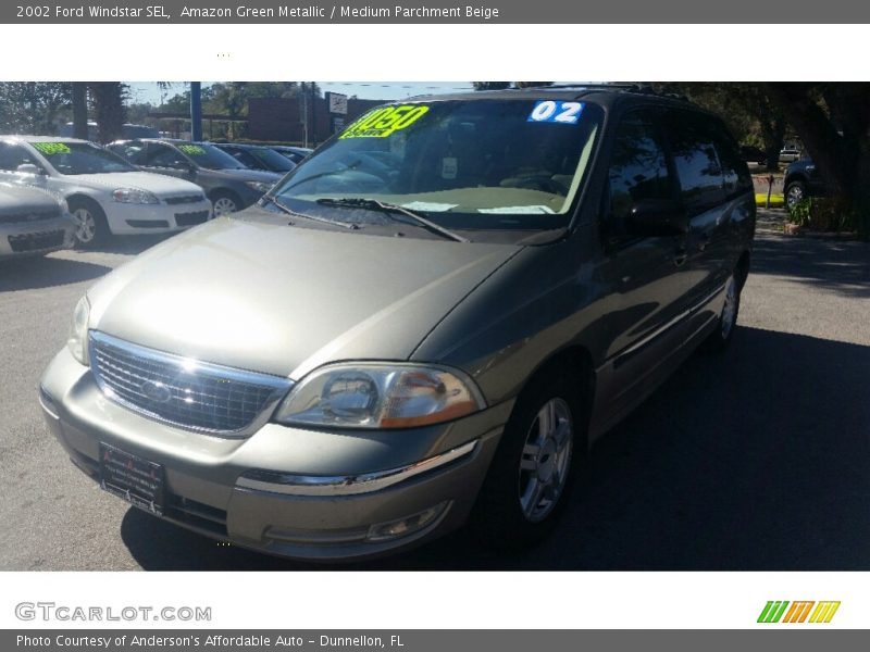 Amazon Green Metallic / Medium Parchment Beige 2002 Ford Windstar SEL