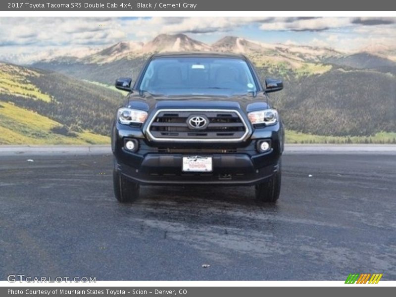 Black / Cement Gray 2017 Toyota Tacoma SR5 Double Cab 4x4