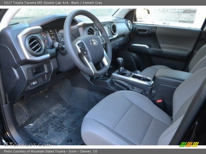 Black / Cement Gray 2017 Toyota Tacoma SR5 Double Cab 4x4