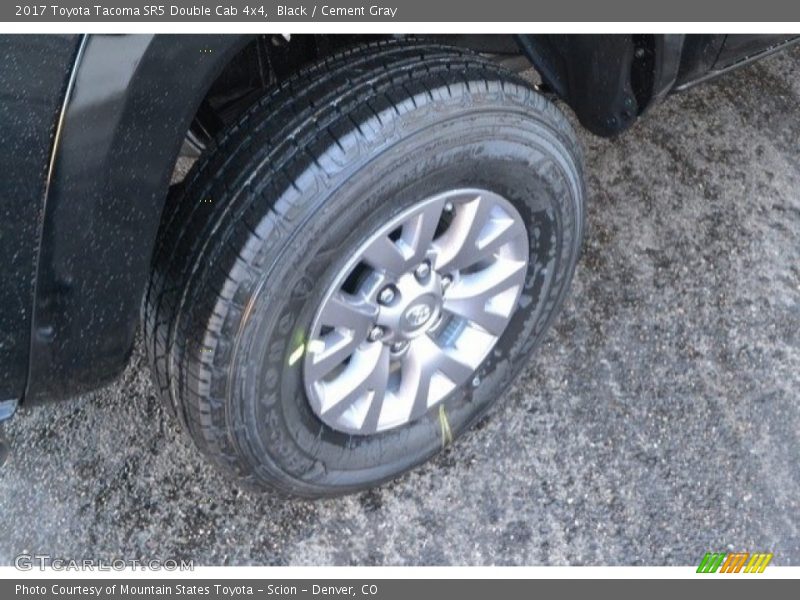 Black / Cement Gray 2017 Toyota Tacoma SR5 Double Cab 4x4