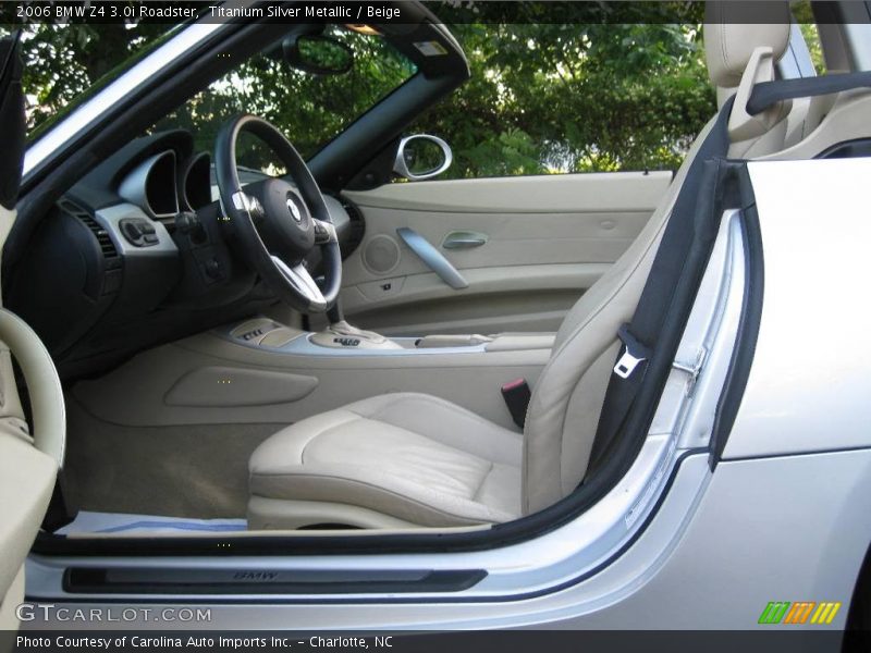 Titanium Silver Metallic / Beige 2006 BMW Z4 3.0i Roadster