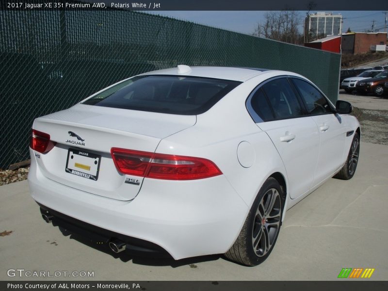 Polaris White / Jet 2017 Jaguar XE 35t Premium AWD