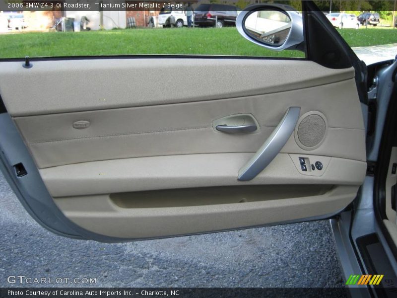 Titanium Silver Metallic / Beige 2006 BMW Z4 3.0i Roadster