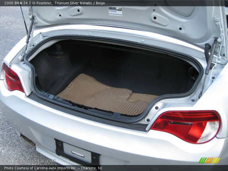 Titanium Silver Metallic / Beige 2006 BMW Z4 3.0i Roadster
