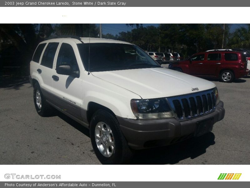 Stone White / Dark Slate Gray 2003 Jeep Grand Cherokee Laredo