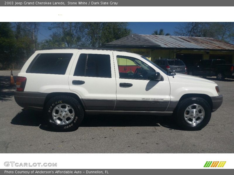 Stone White / Dark Slate Gray 2003 Jeep Grand Cherokee Laredo