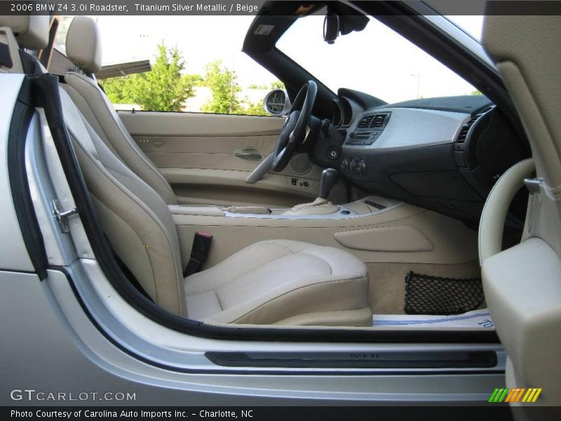 Titanium Silver Metallic / Beige 2006 BMW Z4 3.0i Roadster