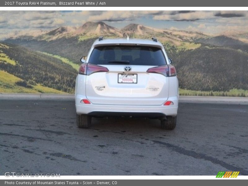 Blizzard Pearl White / Ash 2017 Toyota RAV4 Platinum