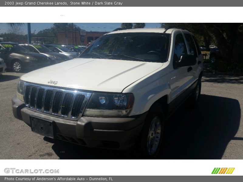 Stone White / Dark Slate Gray 2003 Jeep Grand Cherokee Laredo