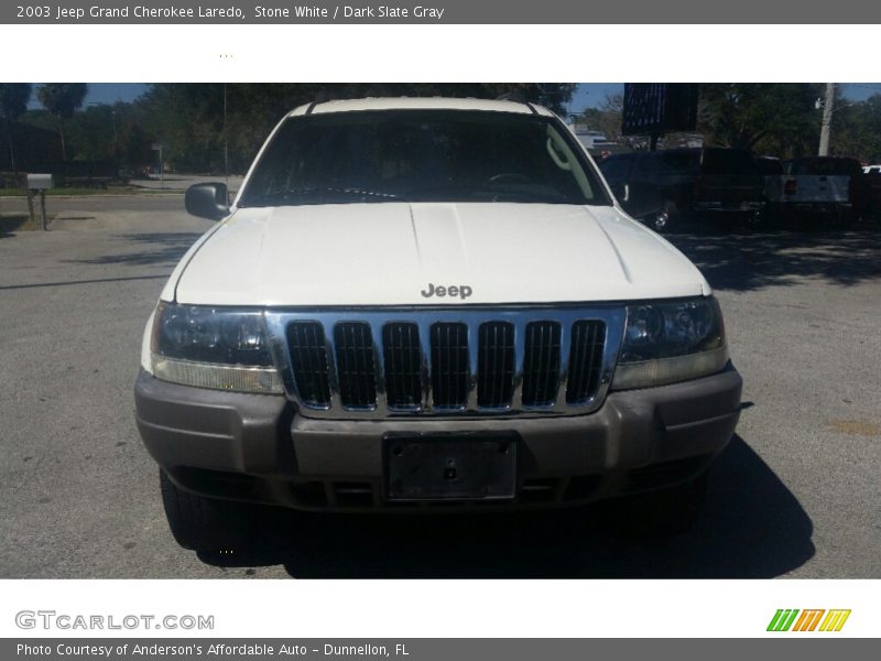 Stone White / Dark Slate Gray 2003 Jeep Grand Cherokee Laredo