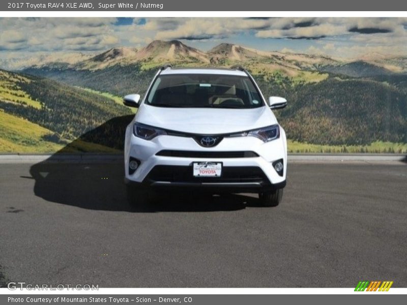 Super White / Nutmeg 2017 Toyota RAV4 XLE AWD