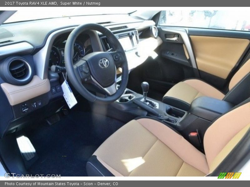 Super White / Nutmeg 2017 Toyota RAV4 XLE AWD