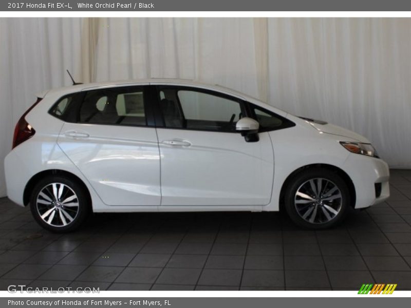 White Orchid Pearl / Black 2017 Honda Fit EX-L