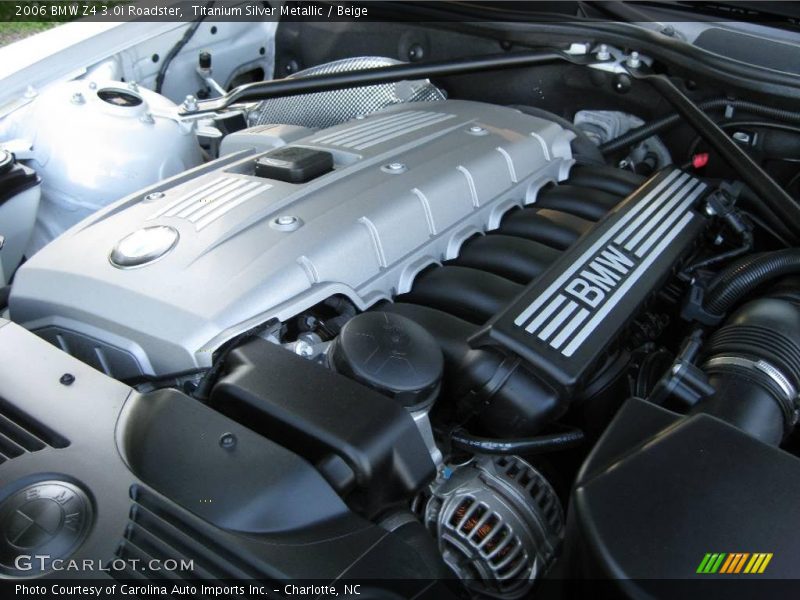 Titanium Silver Metallic / Beige 2006 BMW Z4 3.0i Roadster
