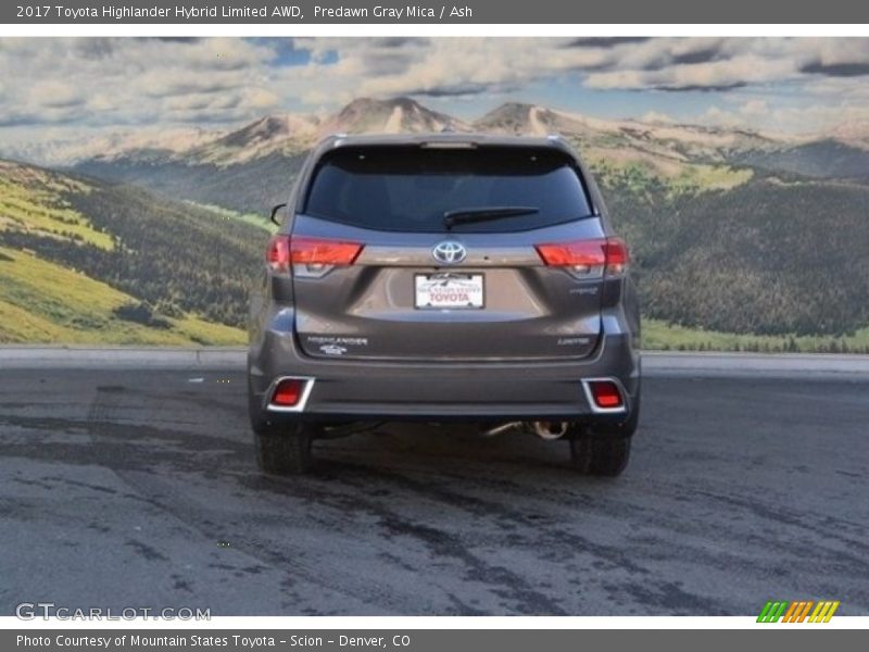 Predawn Gray Mica / Ash 2017 Toyota Highlander Hybrid Limited AWD