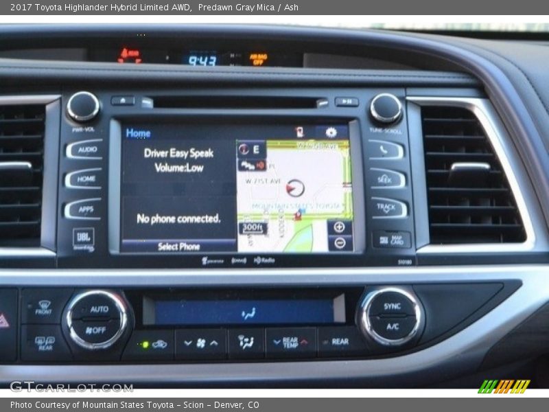 Predawn Gray Mica / Ash 2017 Toyota Highlander Hybrid Limited AWD
