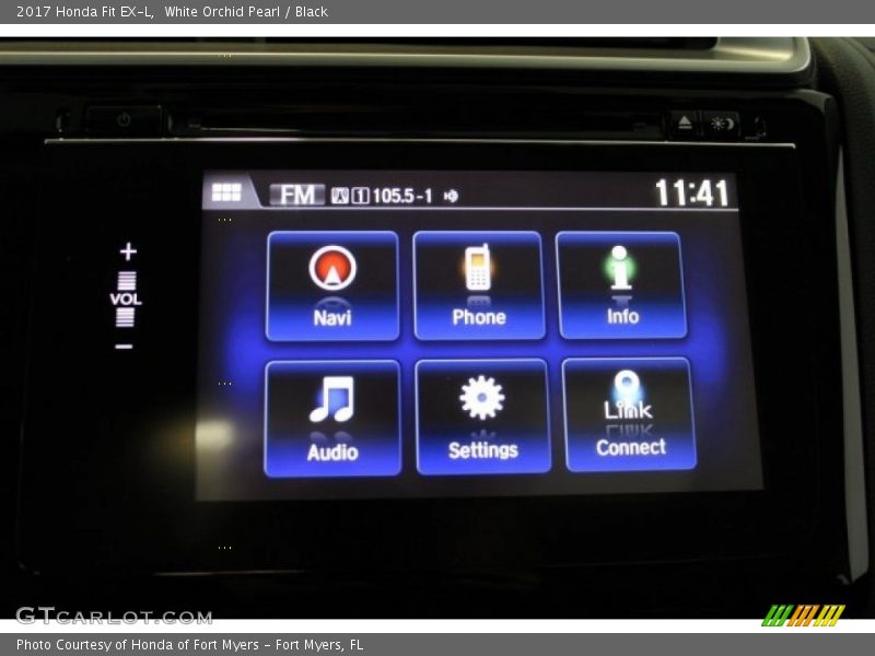 White Orchid Pearl / Black 2017 Honda Fit EX-L