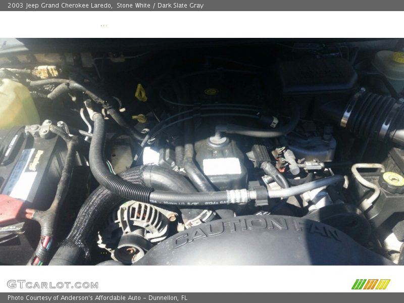 Stone White / Dark Slate Gray 2003 Jeep Grand Cherokee Laredo