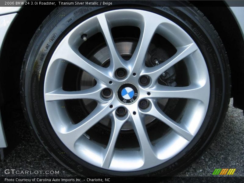 Titanium Silver Metallic / Beige 2006 BMW Z4 3.0i Roadster
