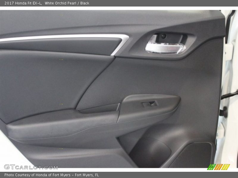White Orchid Pearl / Black 2017 Honda Fit EX-L