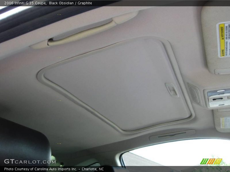 Black Obsidian / Graphite 2006 Infiniti G 35 Coupe