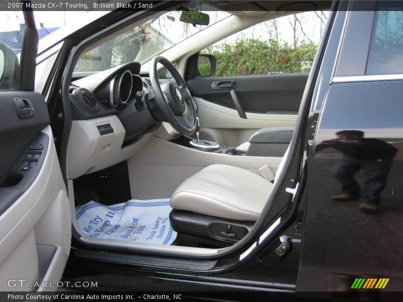Brilliant Black / Sand 2007 Mazda CX-7 Touring