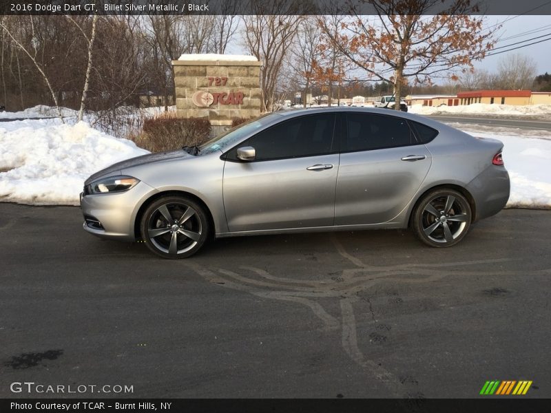 Billet Silver Metallic / Black 2016 Dodge Dart GT