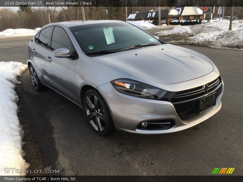 Billet Silver Metallic / Black 2016 Dodge Dart GT