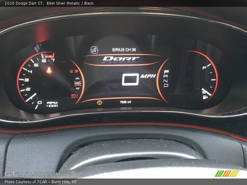 Billet Silver Metallic / Black 2016 Dodge Dart GT