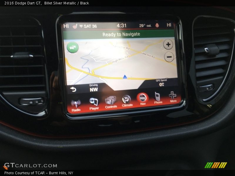 Billet Silver Metallic / Black 2016 Dodge Dart GT