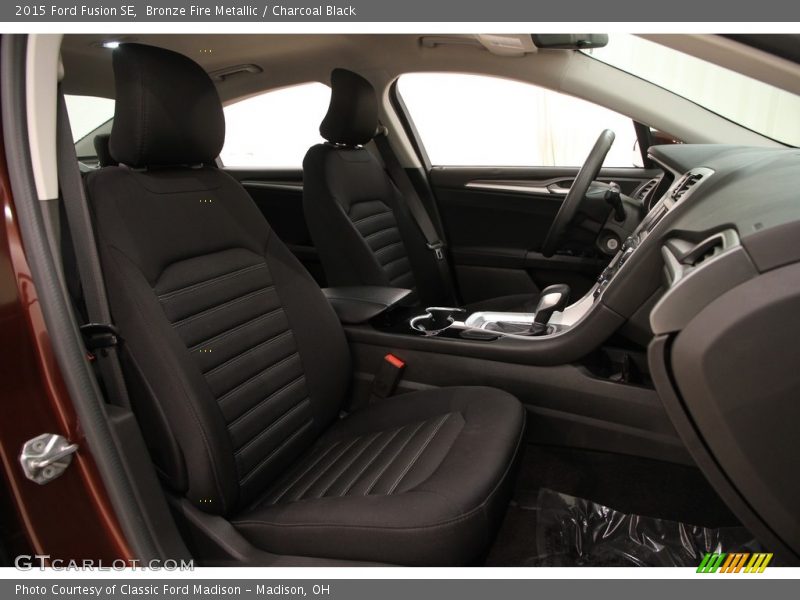 Bronze Fire Metallic / Charcoal Black 2015 Ford Fusion SE